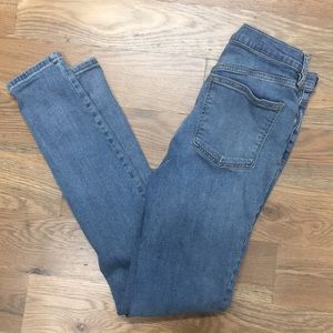 Free people high waisted skinny stretch jeans